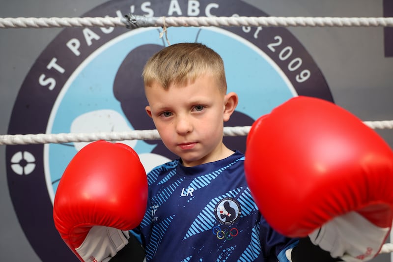 Training at St Pauls boxing gym in west Belfast. PICTURE: MAL MCCANN