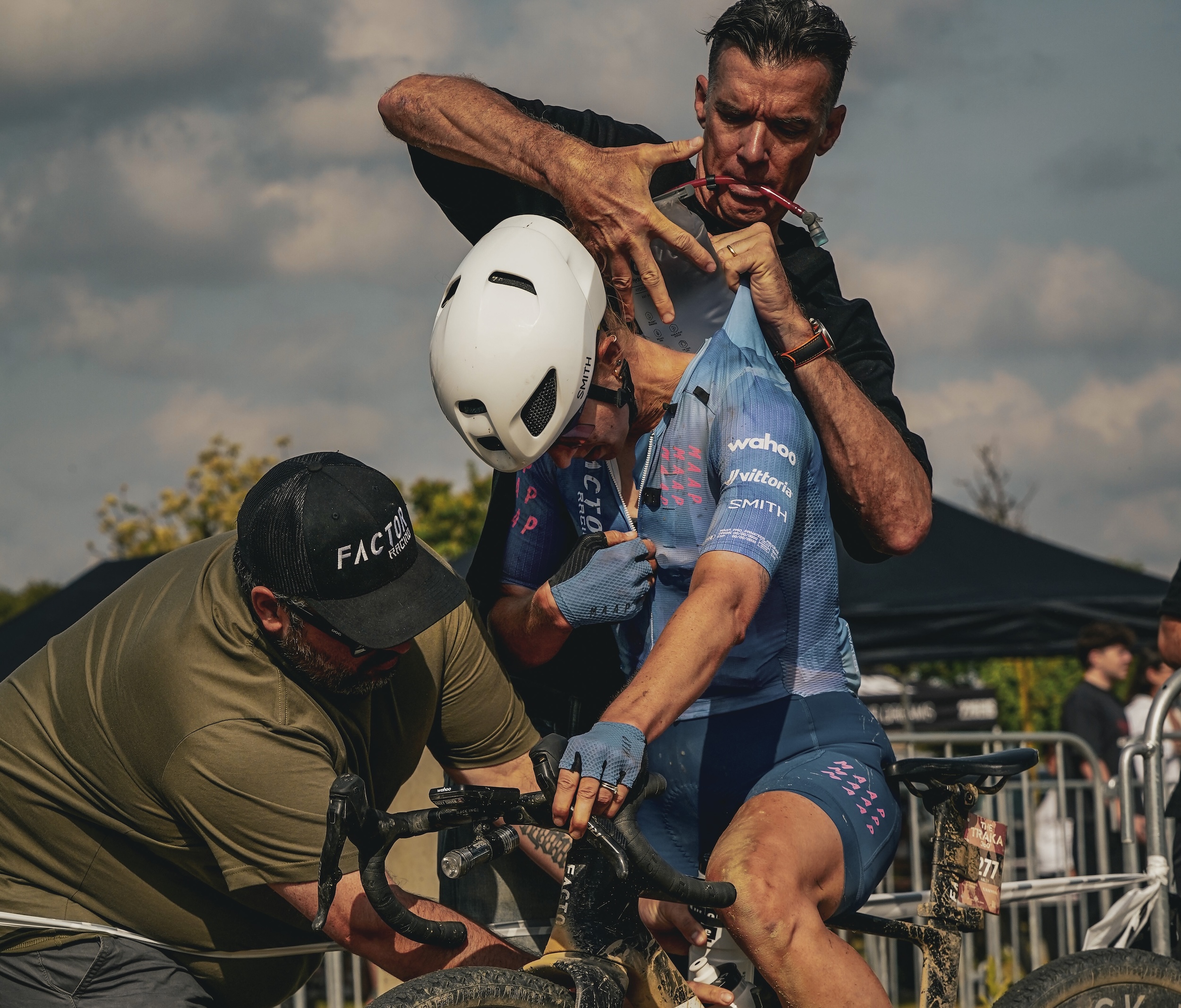 Haley Smith takes a pit stop with the Factor team during 2026 The Traka 360, where she finished fifth