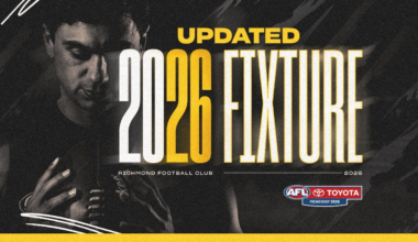 Richmond's Round 16-22 AFL fixture revealed