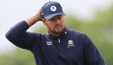 Bryson DeChambeau In Danger Of Missing Back-To-Back Major Cuts For First Time Since 2017 After Horror First Round At PGA Championship