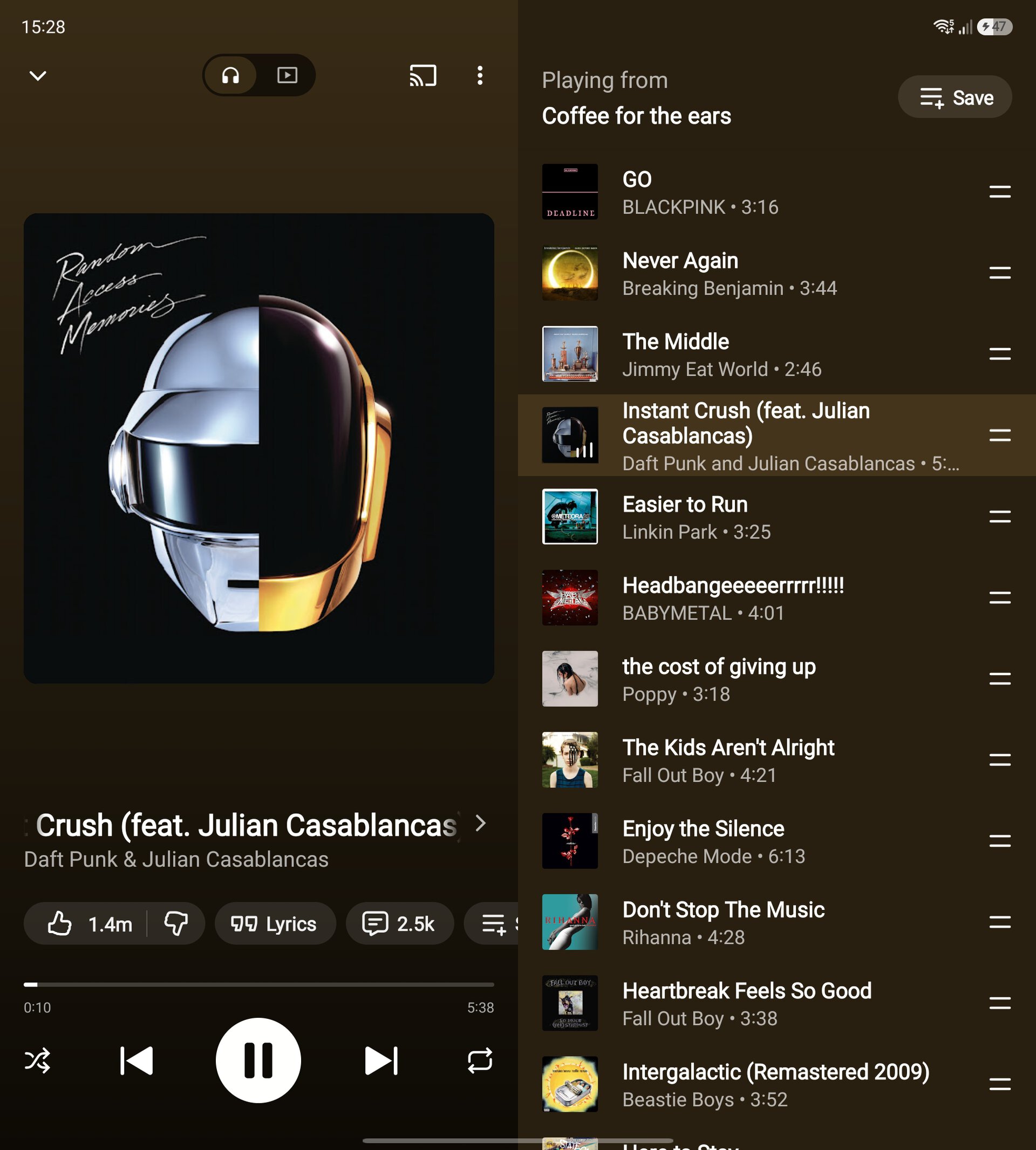 YouTube Music Foldable UI (2)