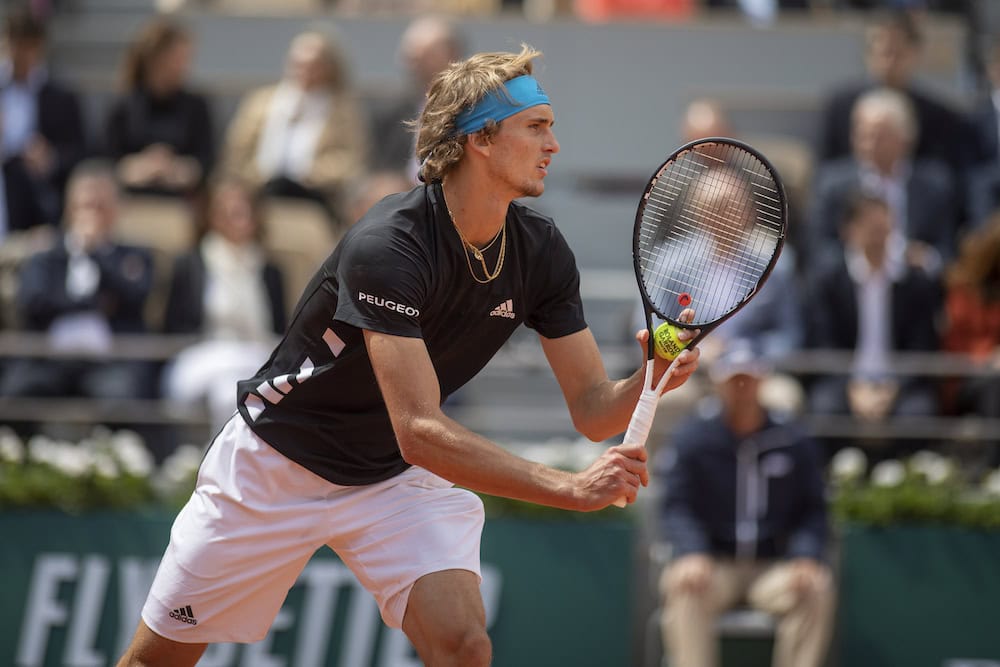 Alexander Zverev in the first round of Roland Garros 2019, France