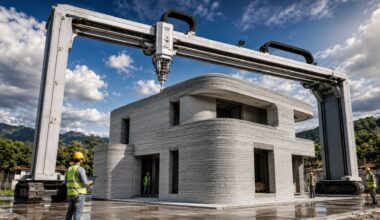 A giant printer called the "Ferrari" of concrete has landed in Latin America and can already build a 120-square-meter house in just 48 hours, making the traditional construction site look like something from the last century.