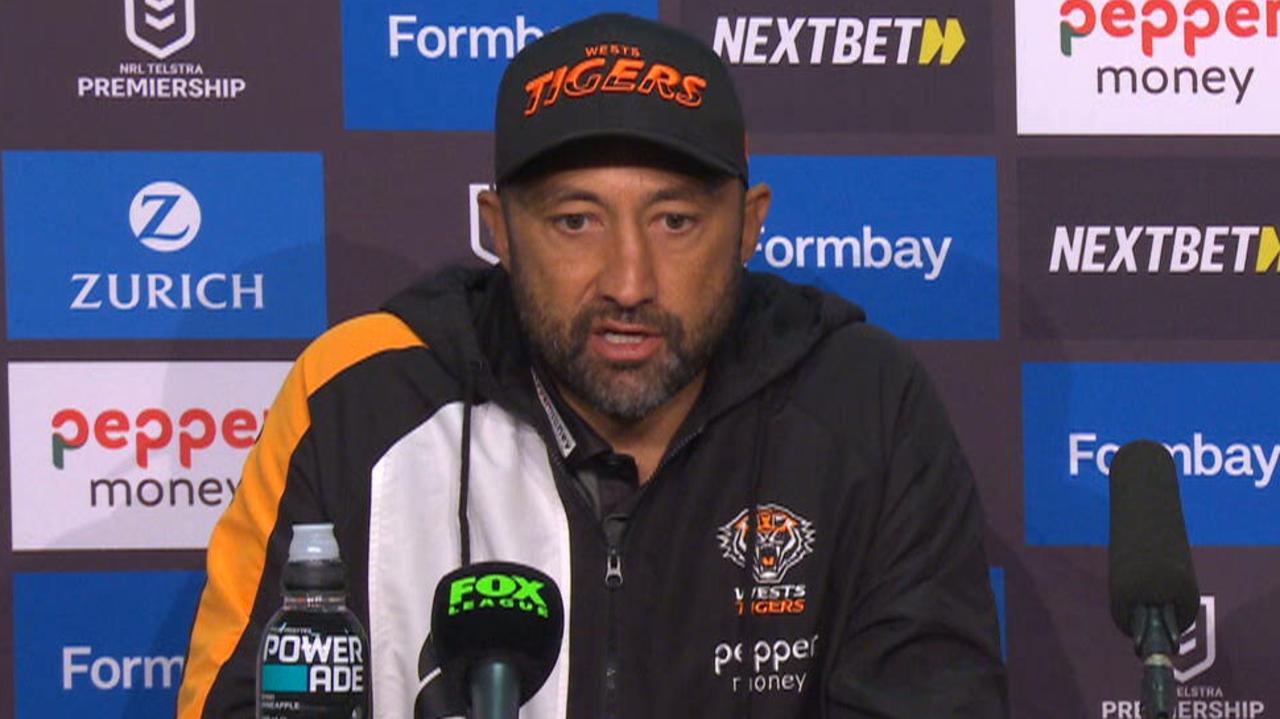 Benji Marshall press conference after Wests Tigers loss to Melbourne Storm, video, injuries