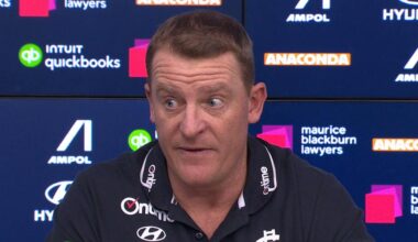 Michael Voss press conference after Carlton loss to St Kilda, video