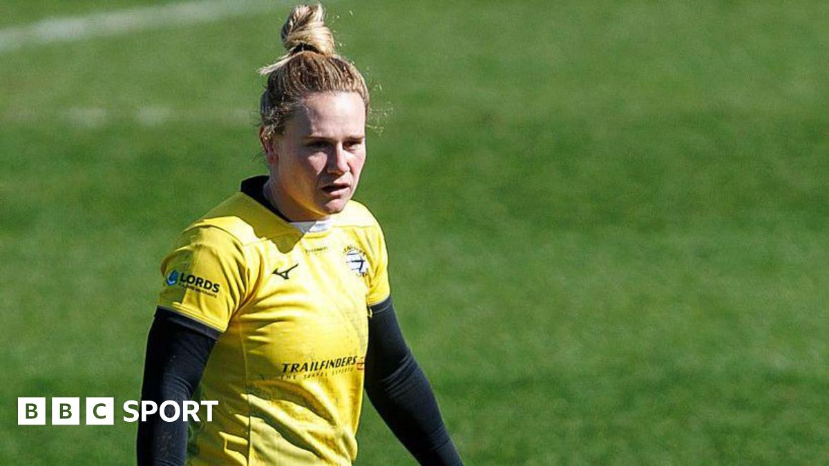 Trailfinders' Meg Jones during the Premiership Women's Rugby match between Exeter Chiefs and Ealing Trailfinders