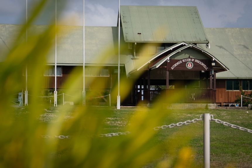 A photo of the Bougainville government's main building.