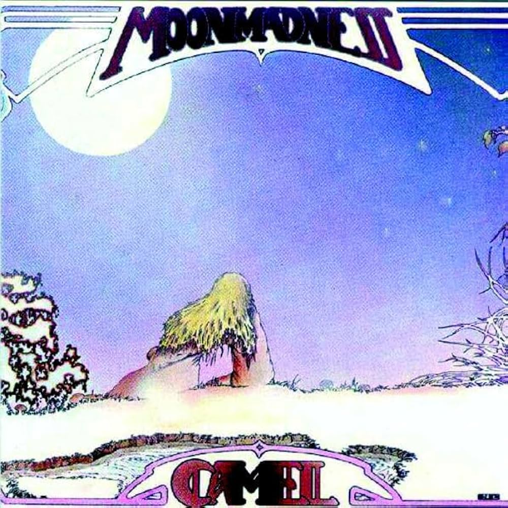 Album cover featuring a drawing of a person sitting in a snowy landscape