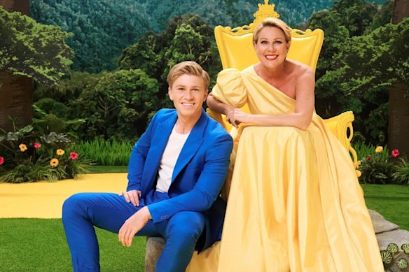 The hosts of I’m A Celebrity ... Get Me Out Of Here! – Robert Irwin and Julia Morris.