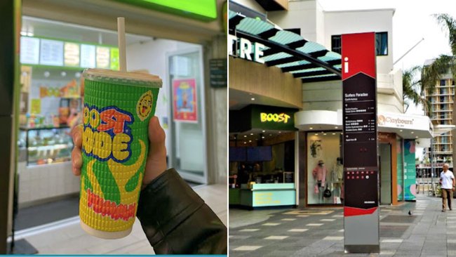 The company behind four long-running Boost Juice stores has collapsed into liquidation, with the affected locations including Paradise Centre, Robina, Australia Fair and Surfers Paradise.