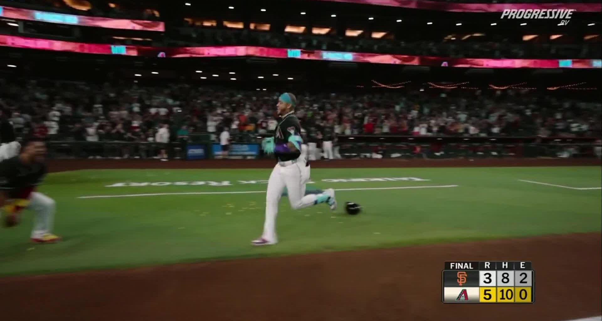 Ketel Marte hits game-winning 3-run HR with 2 outs in 9th, lifts D-backs over Giants 5-3