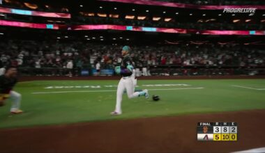 Ketel Marte hits game-winning 3-run HR with 2 outs in 9th, lifts D-backs over Giants 5-3