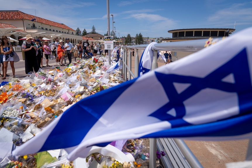 Floral tributes at Bondi Beach on day seven after terror attack