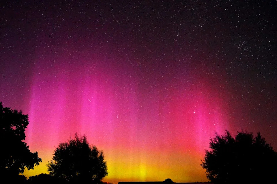 Aurora borealisCredit: RALF HIRSCHBERGER/AFP via Getty
