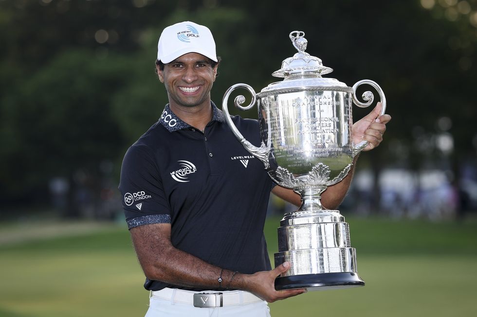 Aaron Rai won his first major title after claiming the PGA Championship