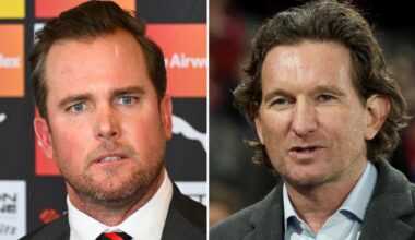 AFL 2026: Gerard Whateley whacks Essendon over Brad Scott coach sacking, Kevin Sheedy urges James Hird to take Bombers job