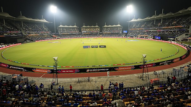 General view inside the stadium during the ICC Men's T20 World Cup in 2026.