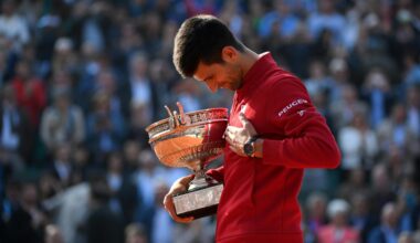 Novak Djokovic / Photocall trophée Roland-Garros 2016