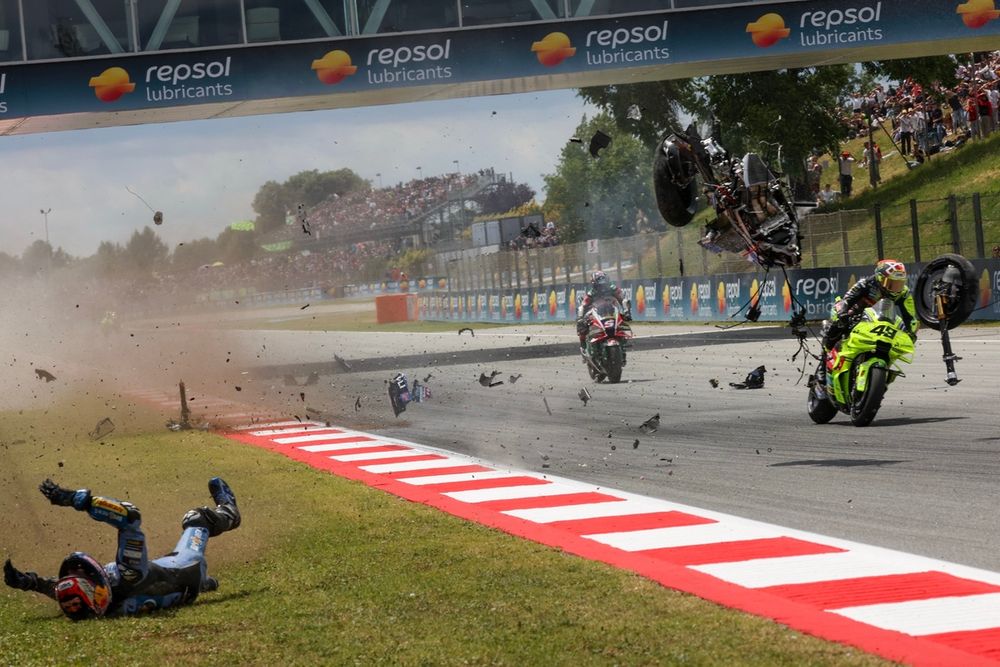 Alex Marquez, Gresini Racing crash
