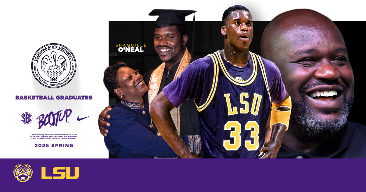 LSU Basketball Legend Shaquille O’Neal Receives Master of Liberal Arts At LSU Graduation Ceremony – LSU