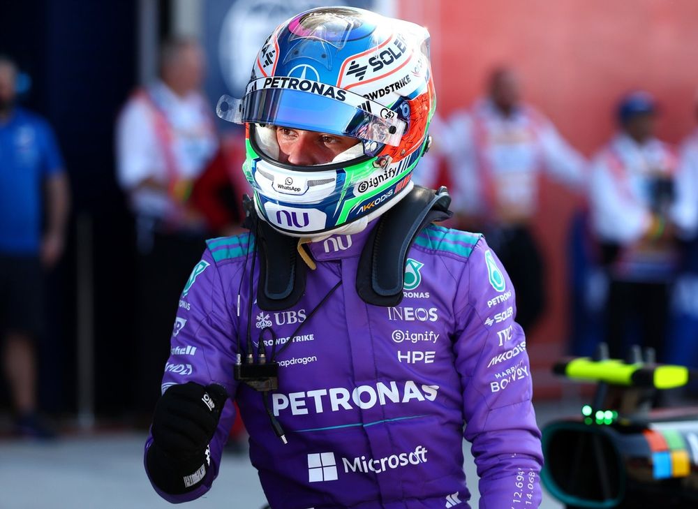 Purple patch: Antonelli secured a third pole in a row