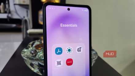 Android phone showing essential apps