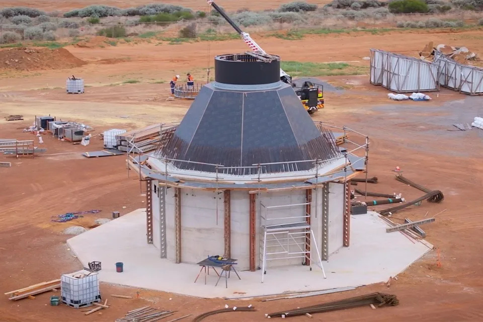 Aerial shot of the project site.