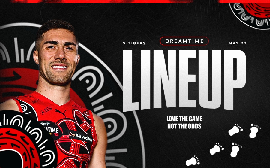 Team selection: Bombers bring in four for Dreamtime