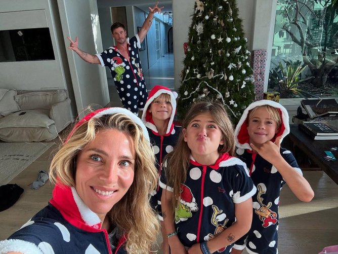The Hemsworth's celebrating Christmas 2024.