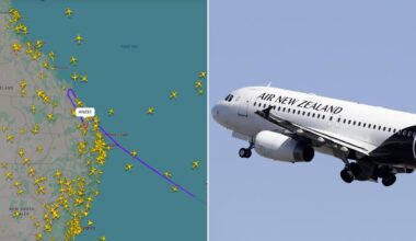 Air New Zealand flight to Hong Kong makes emergency landing in Brisbane