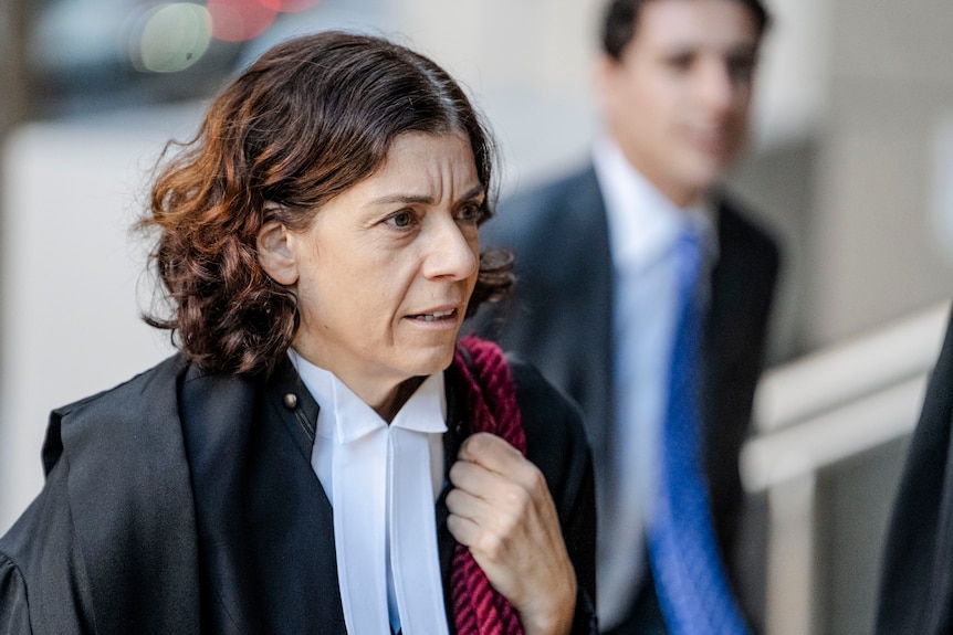Sue Chrysanthou SC outside court for Rebel Wilson defamation
