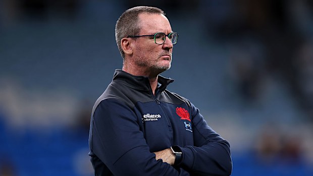 Waratahs coach Dan McKellar at Allianz Stadium.