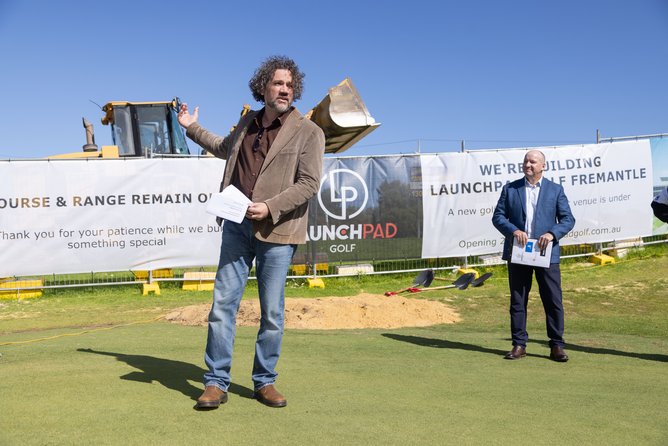 Fremantle mayor Ben Lawver at Fremantle Public course.