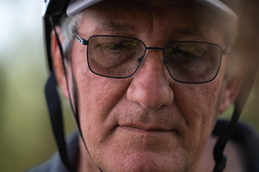 A former coal-fired power station worker in his home town of Port Augusta.