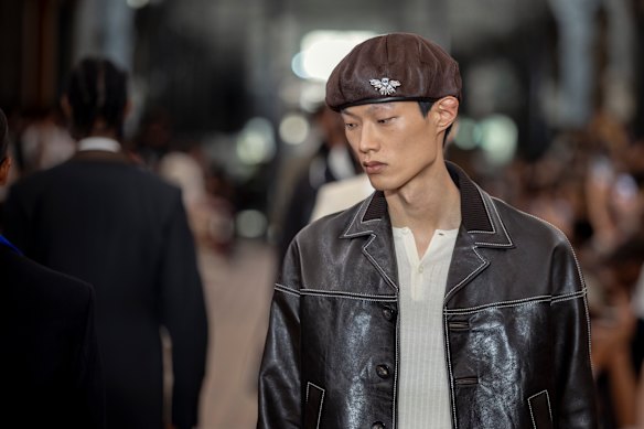 Berets were on the runway in Paris during a Wales Bonner show last June.