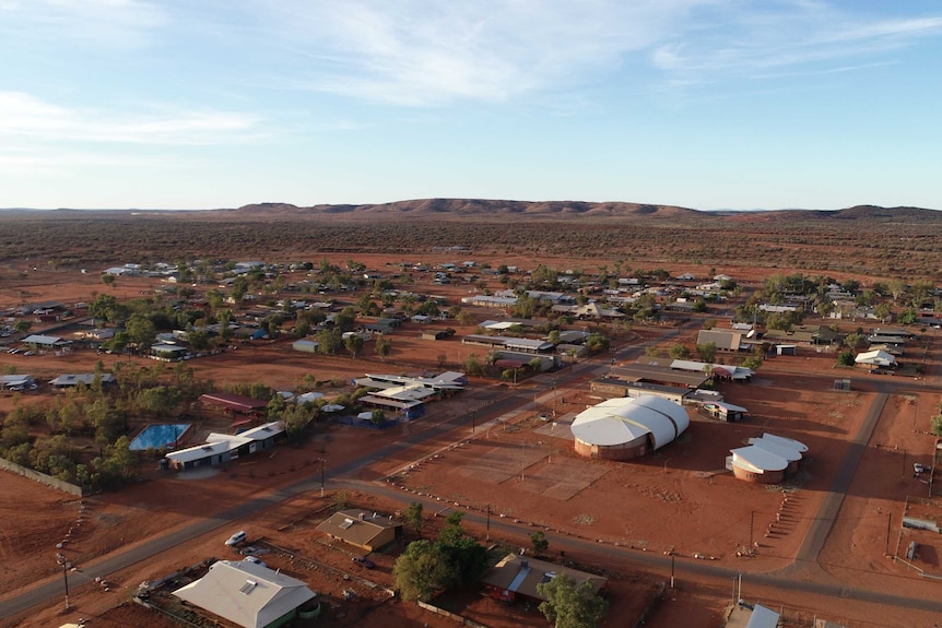An aerial shot of Yuendumu