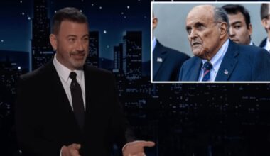 Jimmy Kimmel joked about ex-New York City Mayor Rudy Giuliani being in ‘the grave’ before hospitalization