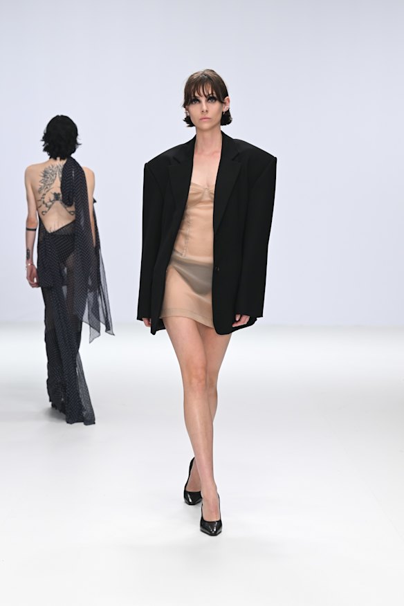 Courtney Zheng at the MCA on day two of Australian Fashion Week.