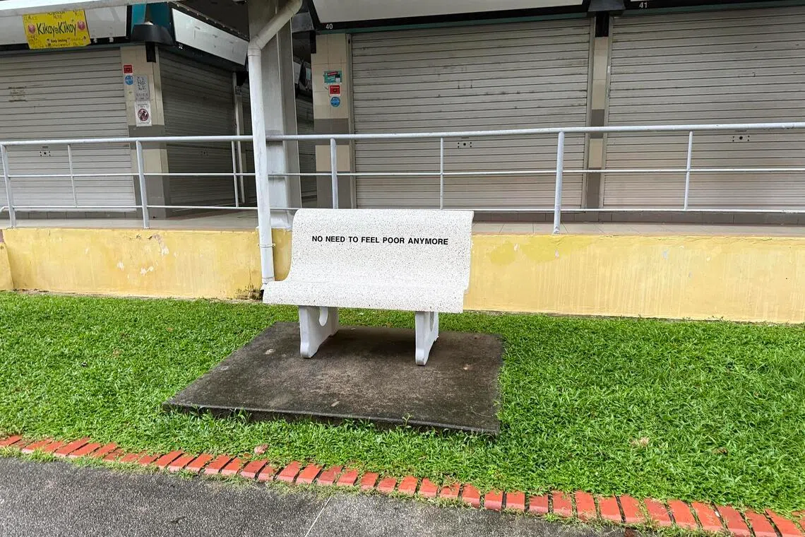 Izat Arif’s work for the most recent Singapore Biennale was a series of 10 terrazzo benches that some found difficult to locate.