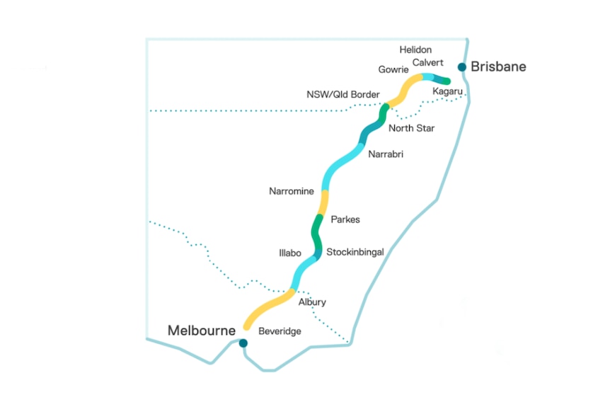 a basic inland rail map