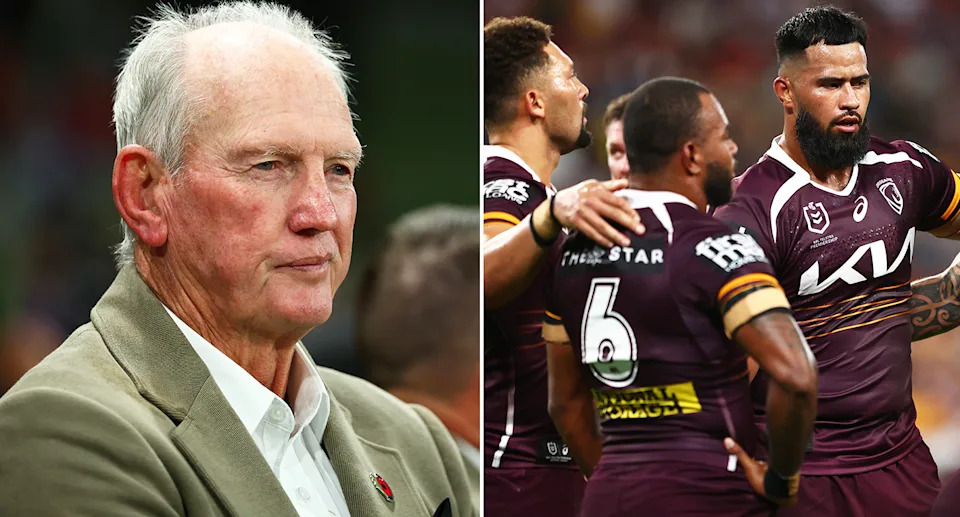 Wayne Bennett and Payne Haas.