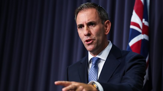 Treasurer Jim Chalmers on Tuesday.