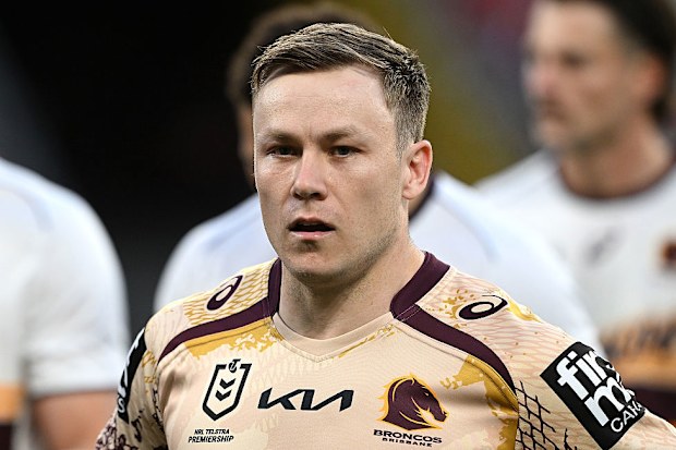 Billy Walters of the Broncos is seen during the warm up.