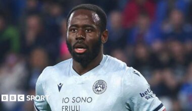 Keinan Davis in action for Udinese