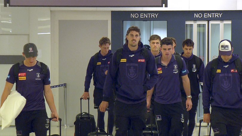 Fremantle returned to Perth on a red-eye flight.