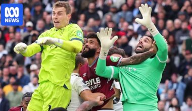 Arsenal beats West Ham thanks to VAR call with massive implications at top and bottom of EPL ladder