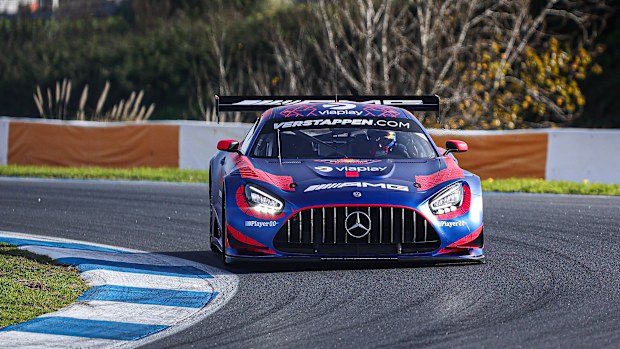 Max Verstappen testing before his GT3 outings.
