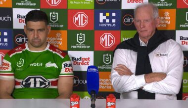 NRL 2026: South Sydney Rabbitohs press conference, Wayne Bennett, loss to the Cowboys, Jye Gray dropped, Matt Dufty, news, videos, highlights