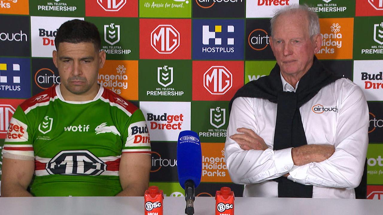 NRL 2026: South Sydney Rabbitohs press conference, Wayne Bennett, loss to the Cowboys, Jye Gray dropped, Matt Dufty, news, videos, highlights