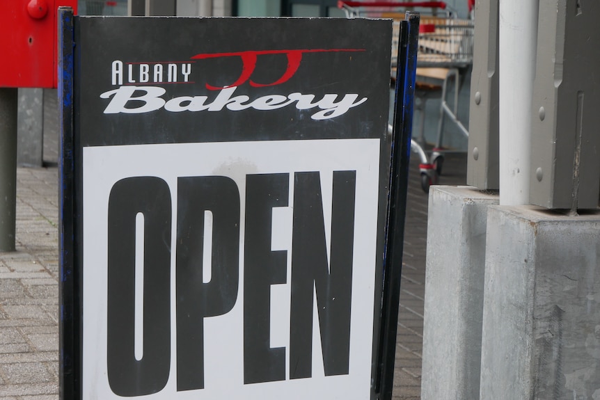 A close of an open sign